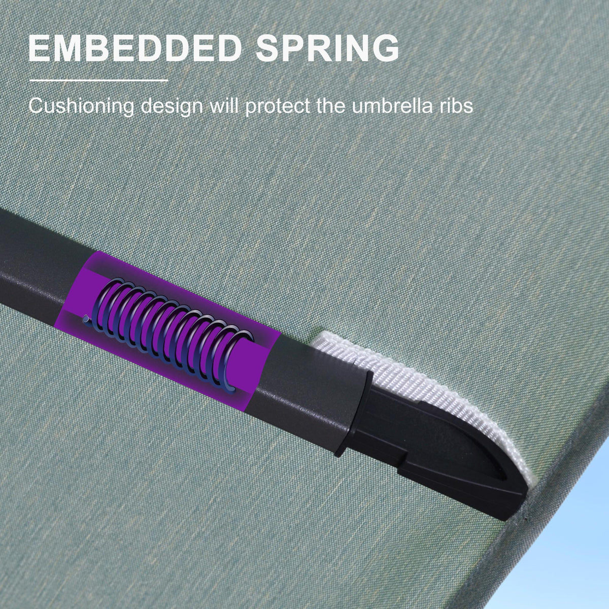 PURPLE LEAF Eco-friendly Fade Resistant Patio Umbrella High Quality Cantilever Umbrella