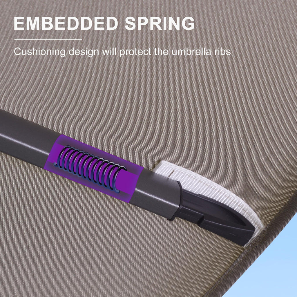 PURPLE LEAF Eco-friendly Fade Resistant Patio Umbrella High Quality Cantilever Umbrella