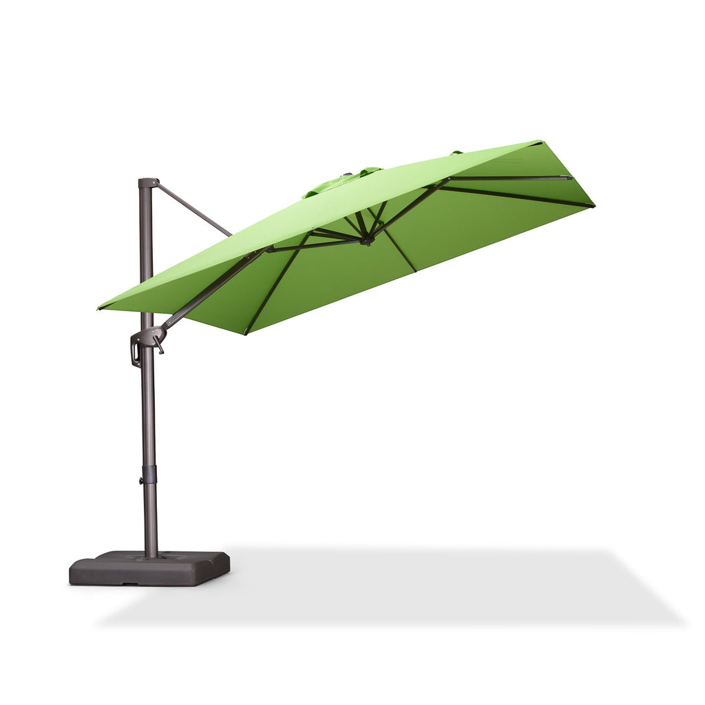 PURPLE LEAF Patio Cantilever Umbrella with Aluminum Offset Hanging for Pool Garden Deck