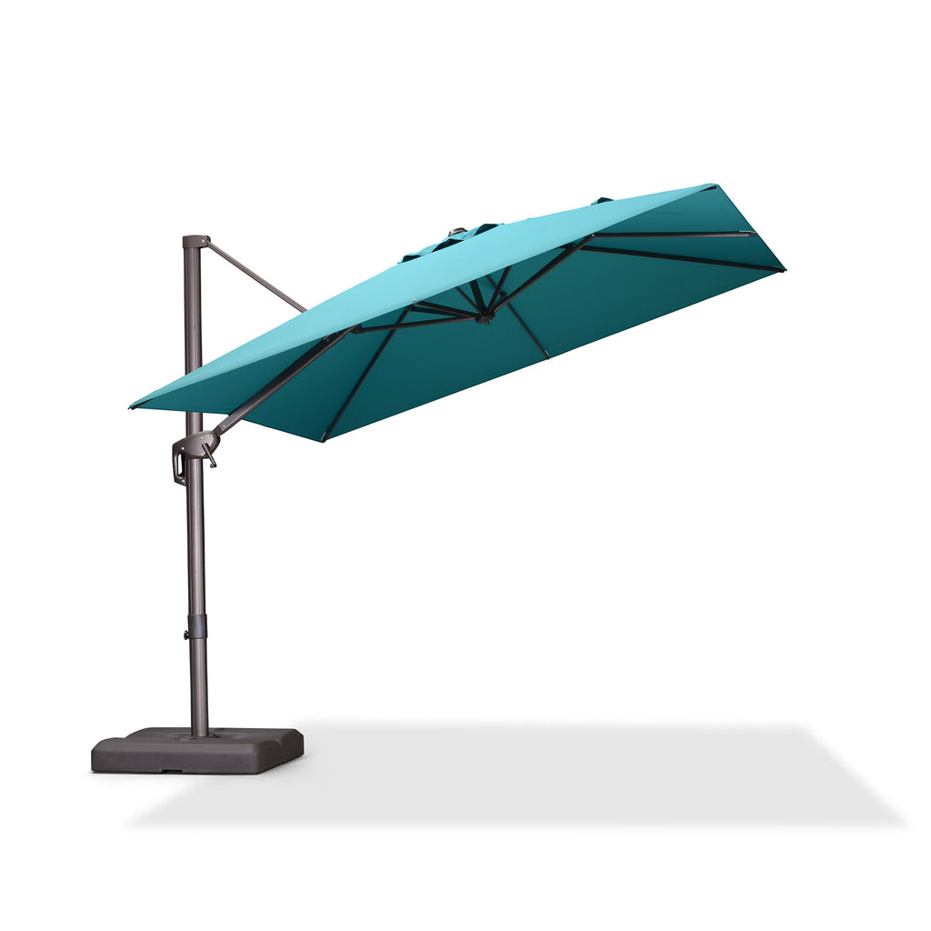 PURPLE LEAF Patio Cantilever Umbrella with Aluminum Offset Hanging for Pool Garden Deck
