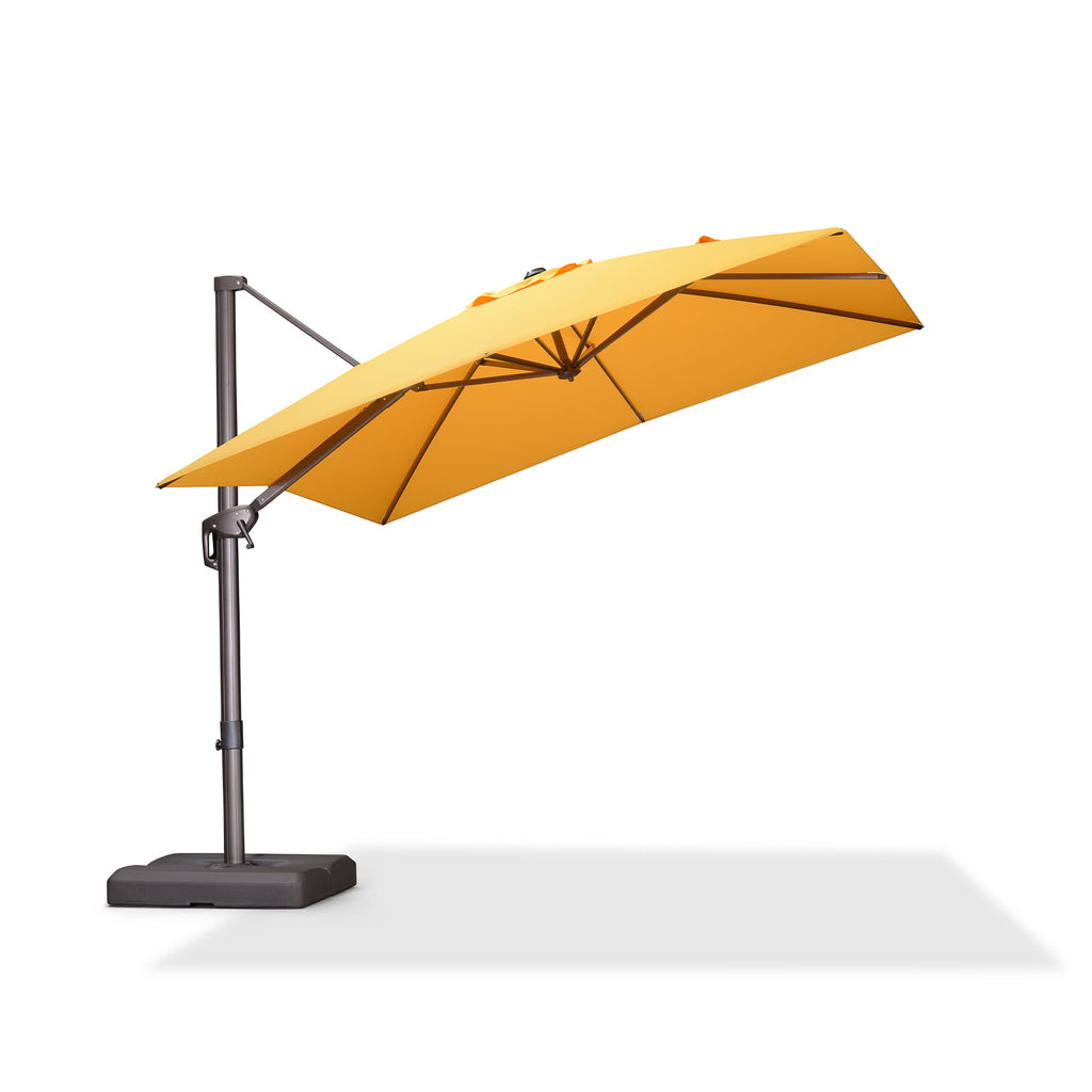 PURPLE LEAF Patio Cantilever Umbrella with Aluminum Offset Hanging for Pool Garden Deck