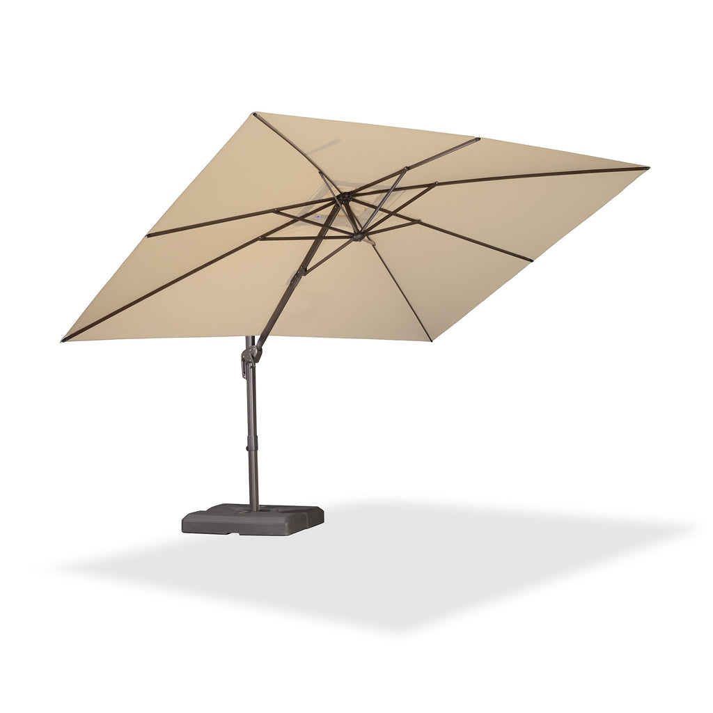 PURPLE LEAF Patio Cantilever Umbrella with Aluminum Offset Hanging for Pool Garden Deck