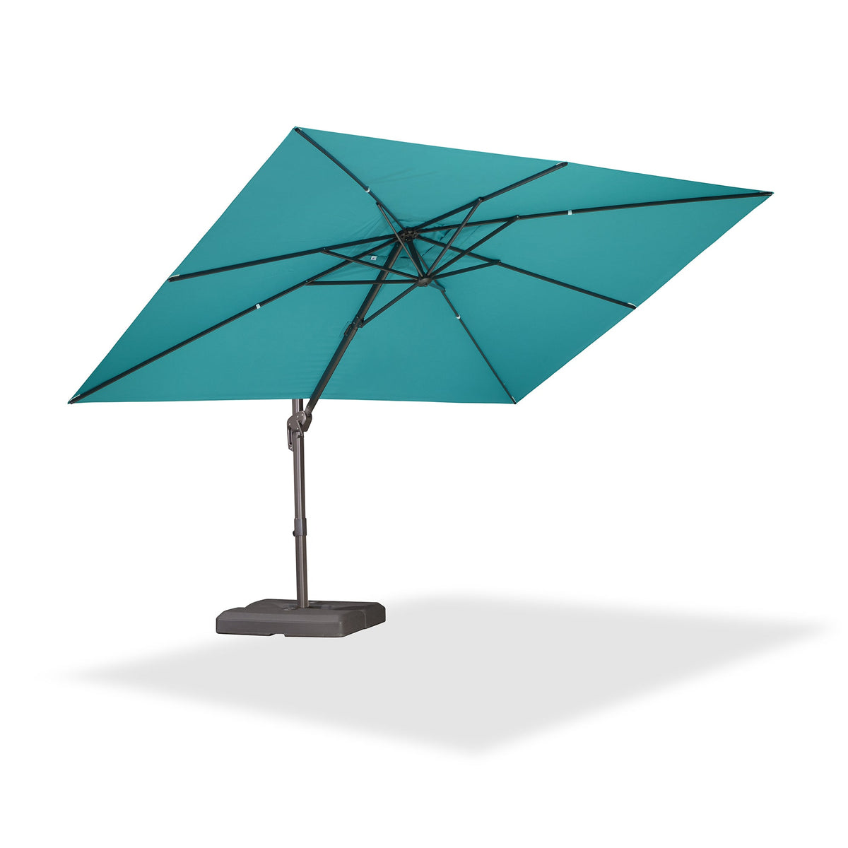 PURPLE LEAF Patio Cantilever Umbrella with Aluminum Offset Hanging for Pool Garden Deck