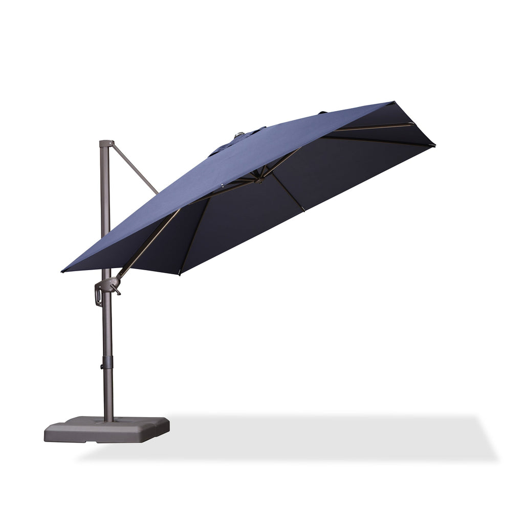 PURPLE LEAF Patio Cantilever Umbrella with Aluminum Offset Hanging for Pool Garden Deck