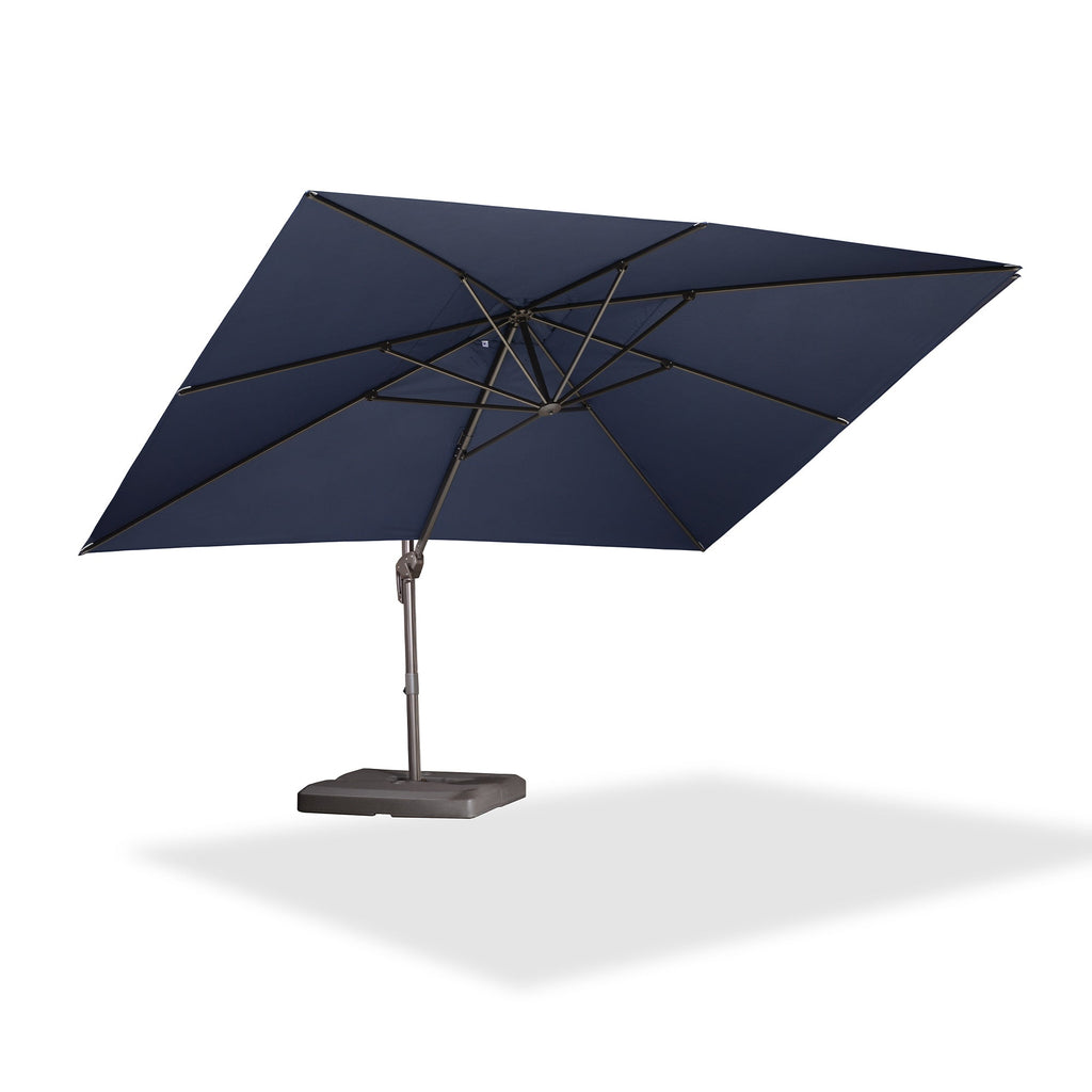 PURPLE LEAF Patio Cantilever Umbrella with Aluminum Offset Hanging for Pool Garden Deck