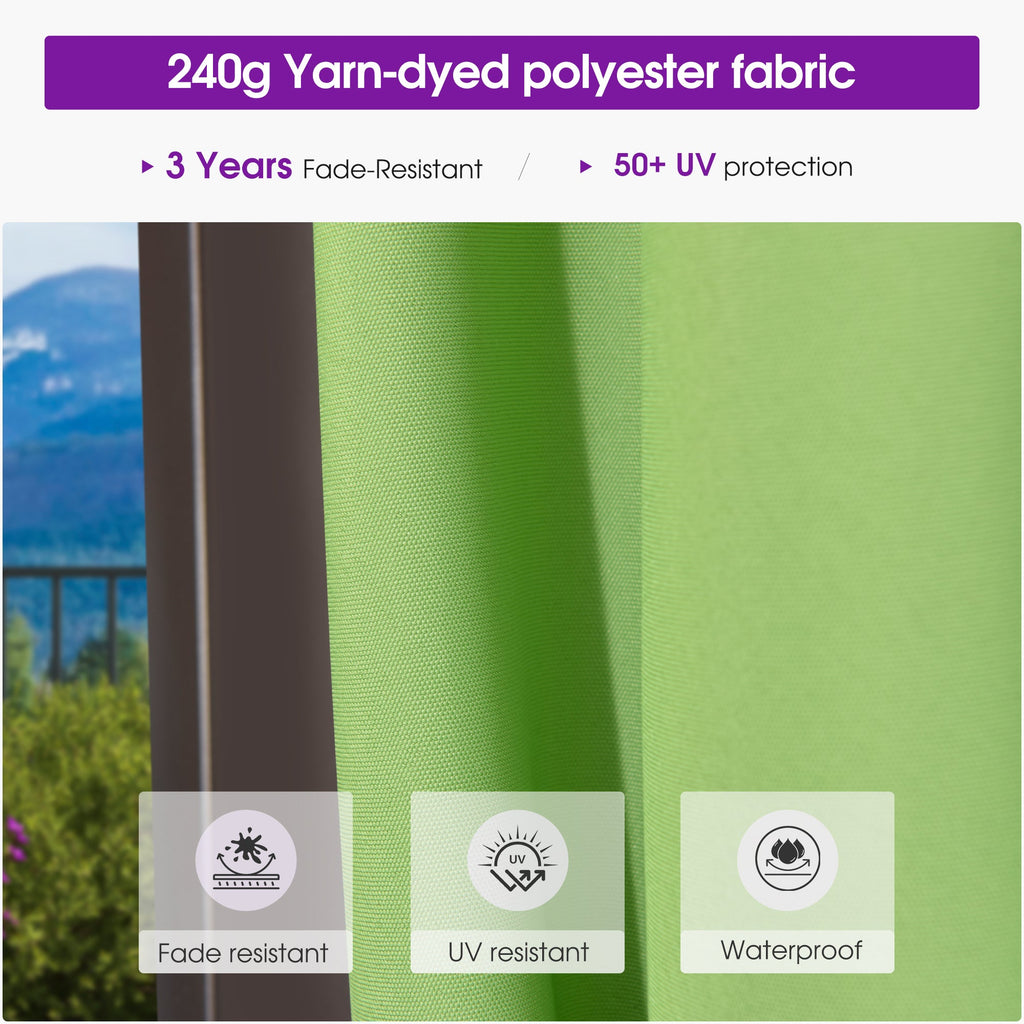 PURPLE LEAF Patio Cantilever Umbrella with Aluminum Offset Hanging for Pool Garden Deck