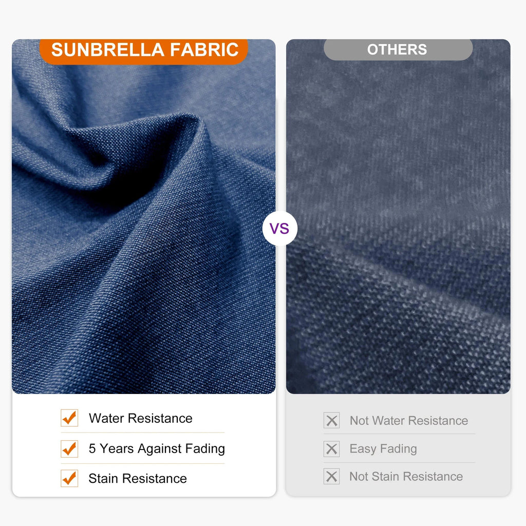 PURPLE LEAF – Parasol de terrasse Premium Classic SUNBRELLA déporté
