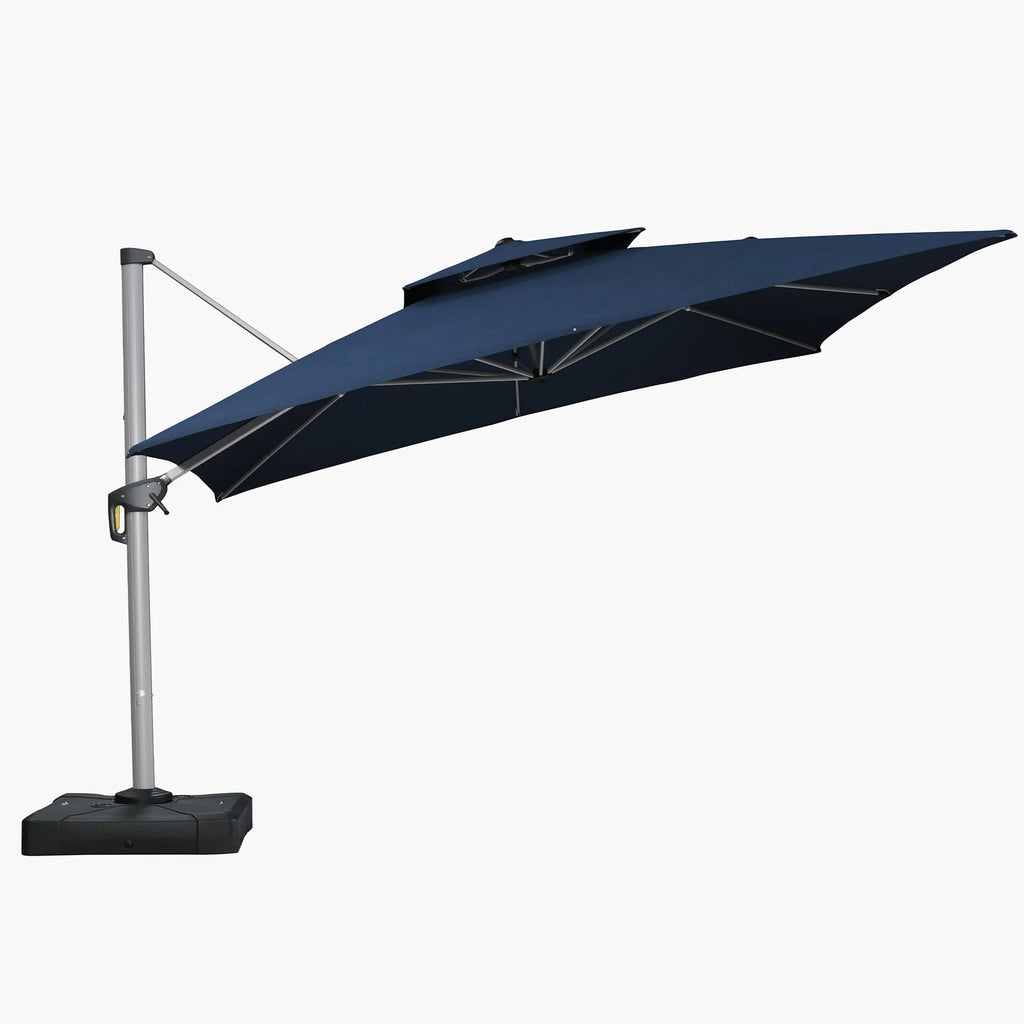 PURPLE LEAF – Parasol de terrasse Premium Classic SUNBRELLA déporté