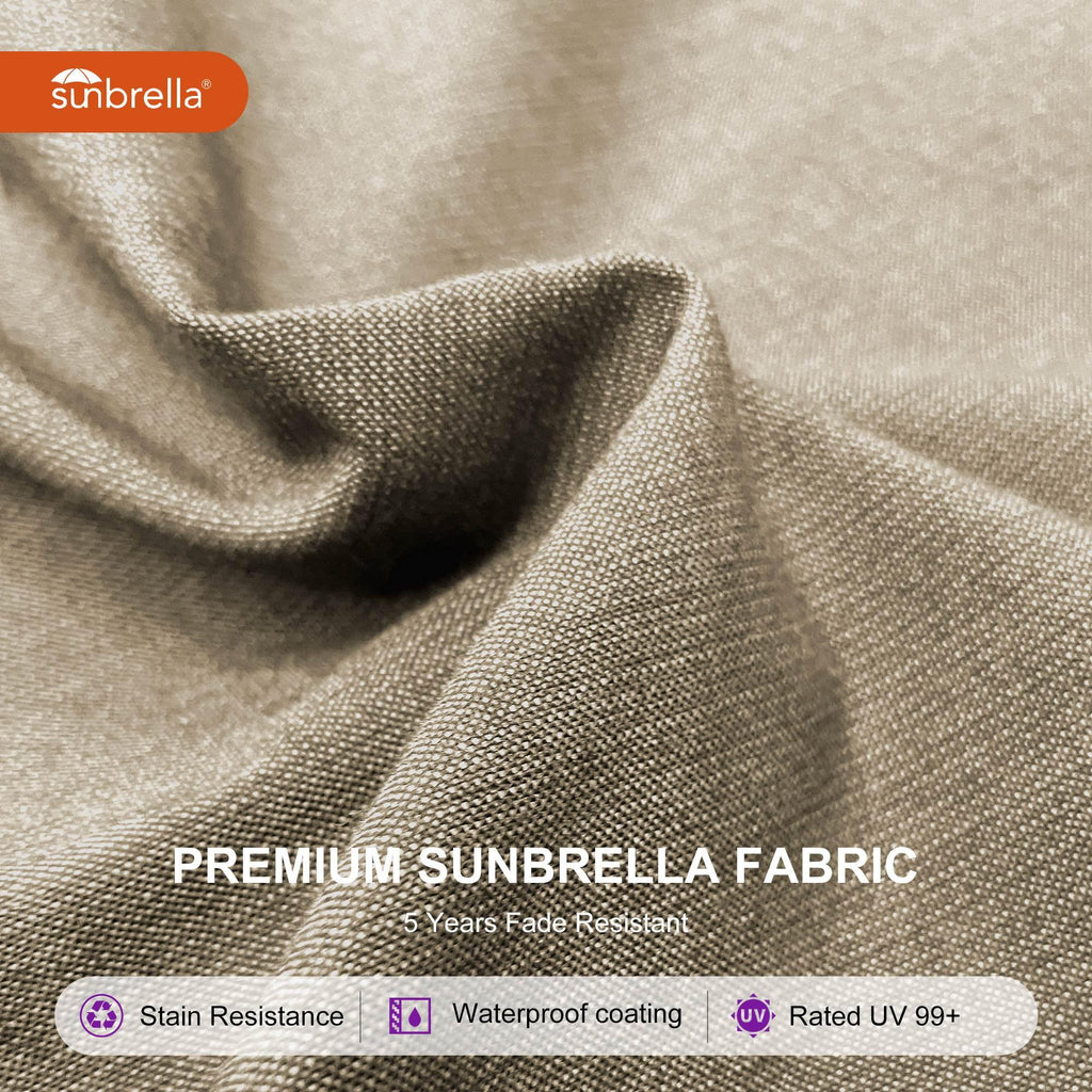 PURPLE LEAF – Parasol de terrasse Premium Classic SUNBRELLA déporté