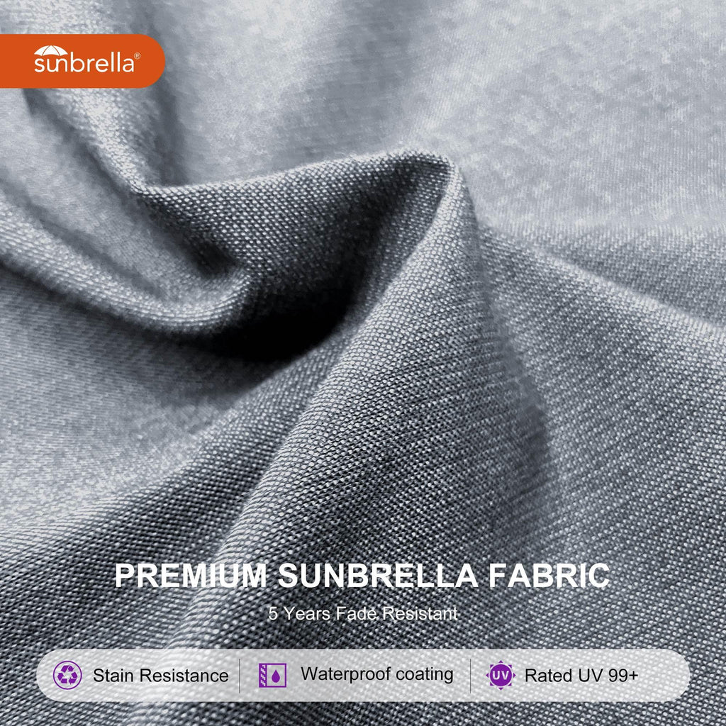 PURPLE LEAF – Parasol de terrasse Premium Classic SUNBRELLA déporté