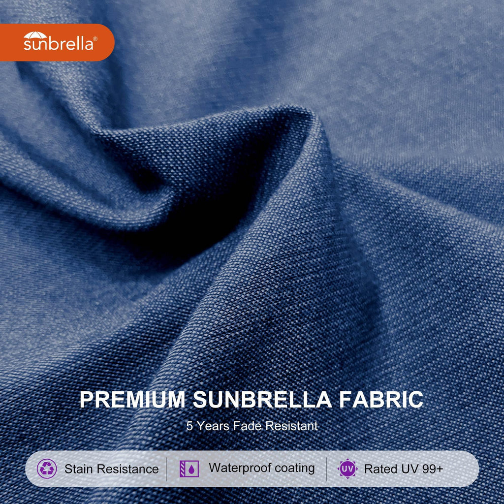 PURPLE LEAF – Parasol de terrasse Premium Classic SUNBRELLA déporté
