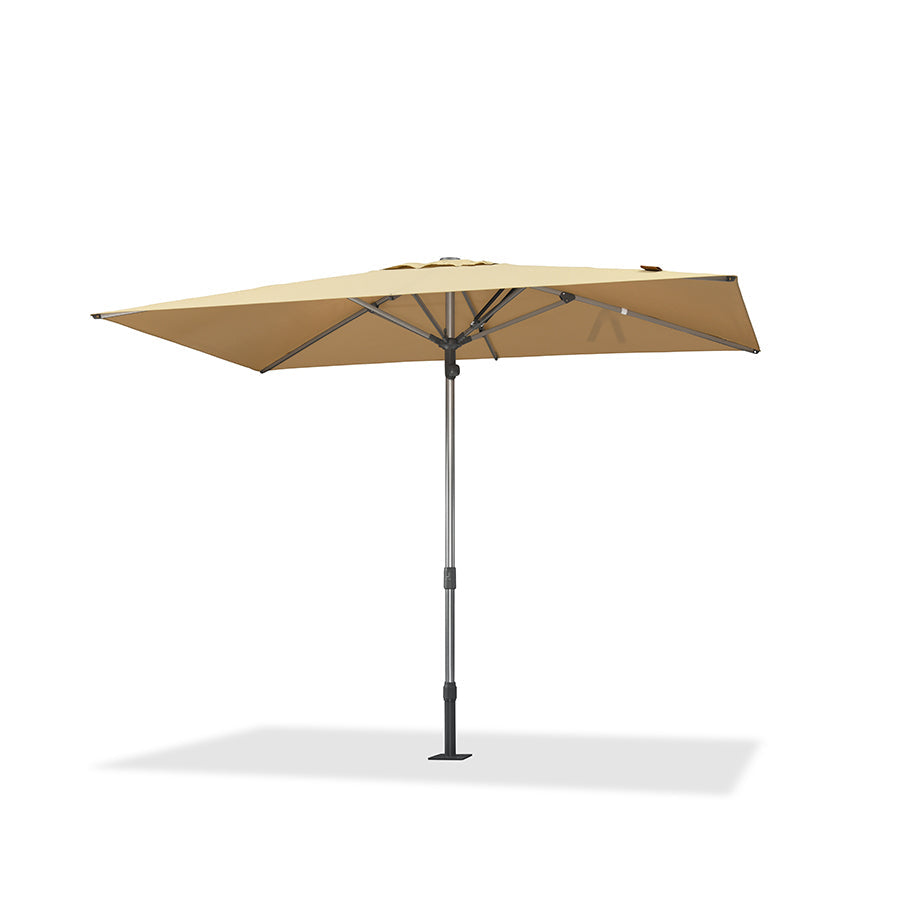 PURPLE LEAF Semi-Auto Extra Large Patio Umbrella Premium Commercial Market Umbrella for Garden, Café and Hotel