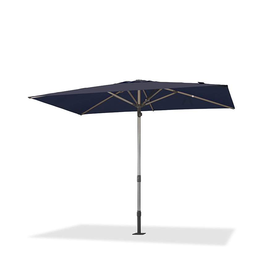 PURPLE LEAF Semi-Auto Extra Large Patio Umbrella Premium Commercial Market Umbrella for Garden, Café and Hotel