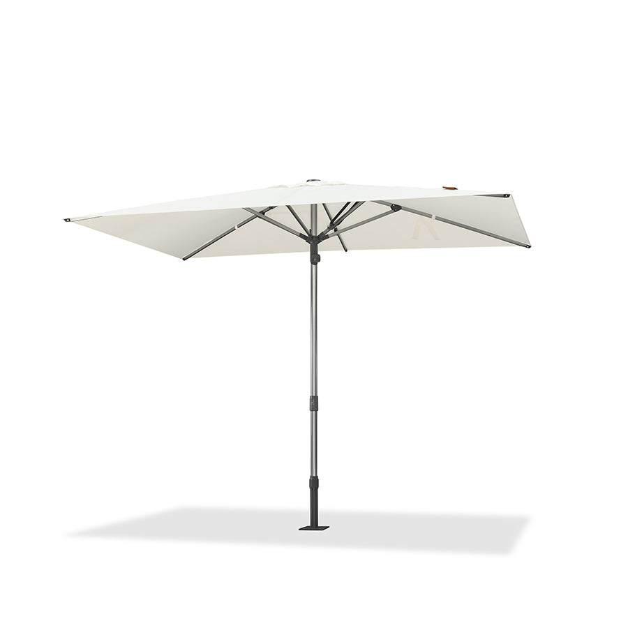 PURPLE LEAF Semi-Auto Extra Large Patio Umbrella Premium Commercial Market Umbrella for Garden, Café and Hotel