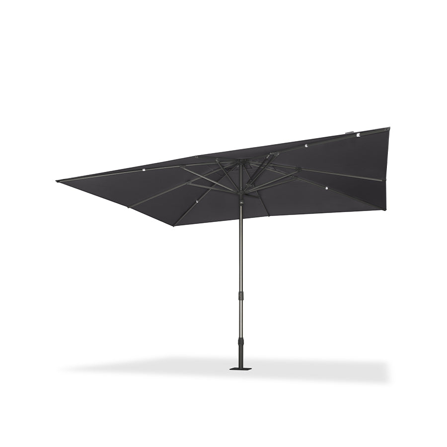 PURPLE LEAF Semi-Auto Extra Large Patio Umbrella Premium Commercial Market Umbrella for Garden, Café and Hotel