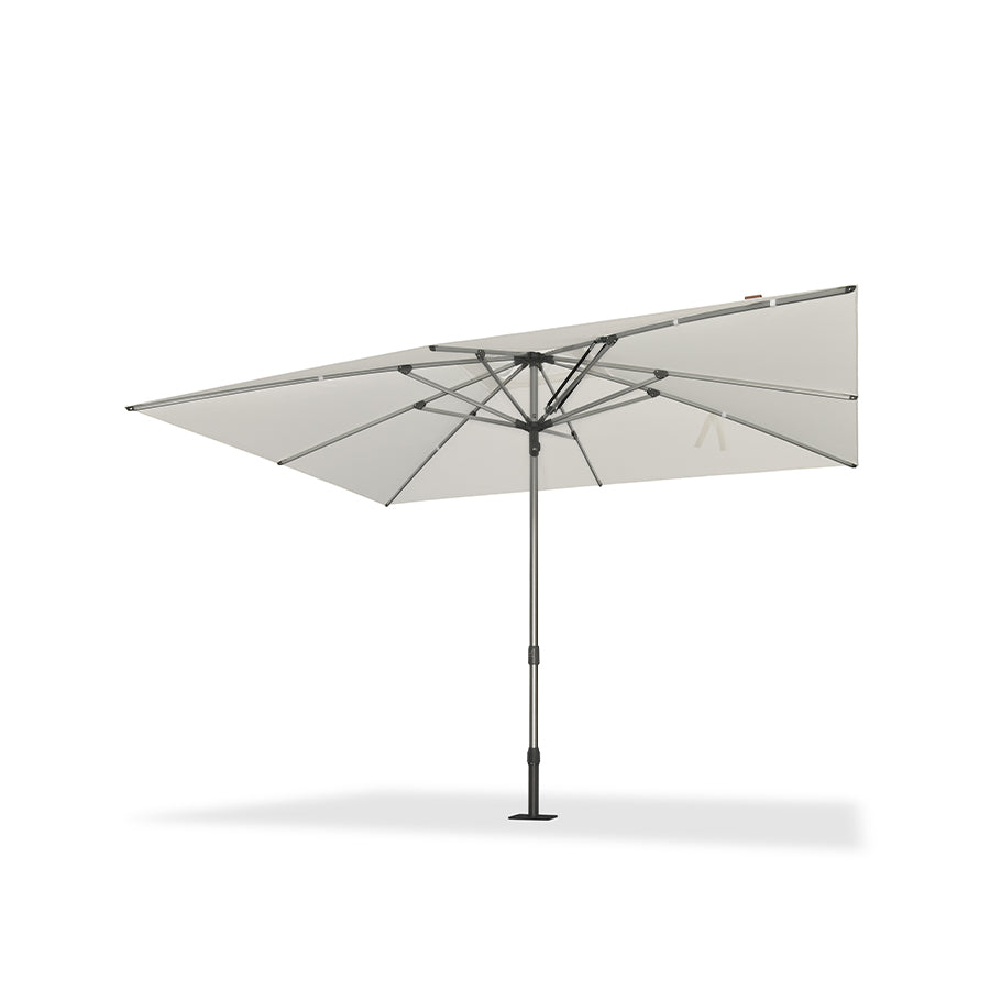 PURPLE LEAF Semi-Auto Extra Large Patio Umbrella Premium Commercial Market Umbrella for Garden, Café and Hotel