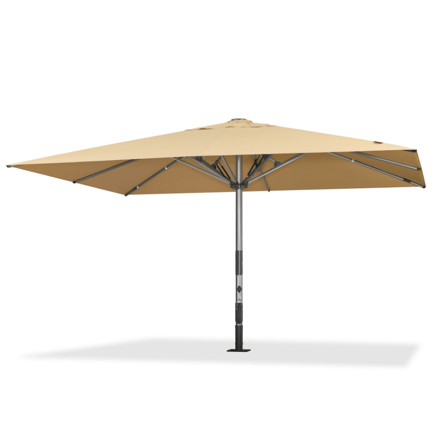PURPLE LEAF Semi-Auto Extra Large Patio Umbrella Premium Commercial Market Umbrella for Garden, Café and Hotel