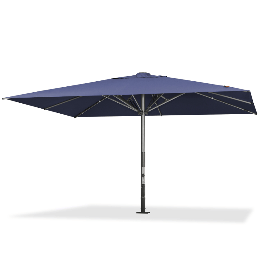 PURPLE LEAF Semi-Auto Extra Large Patio Umbrella Premium Commercial Market Umbrella for Garden, Café and Hotel