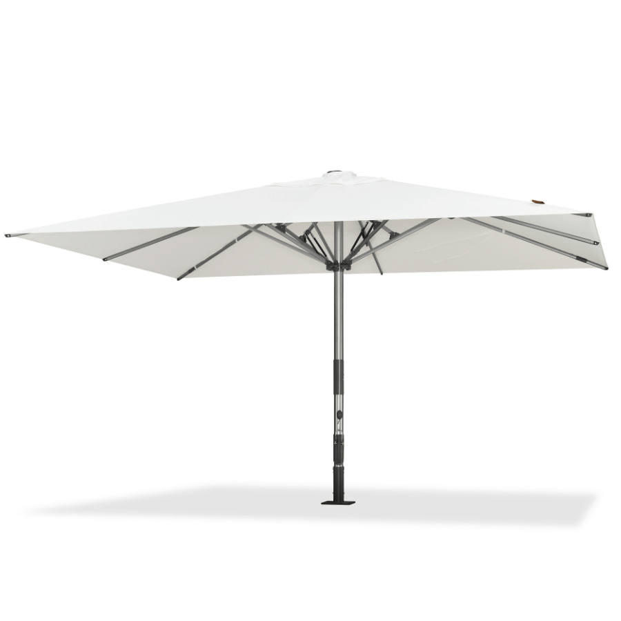 PURPLE LEAF Semi-Auto Extra Large Patio Umbrella Premium Commercial Market Umbrella for Garden, Café and Hotel