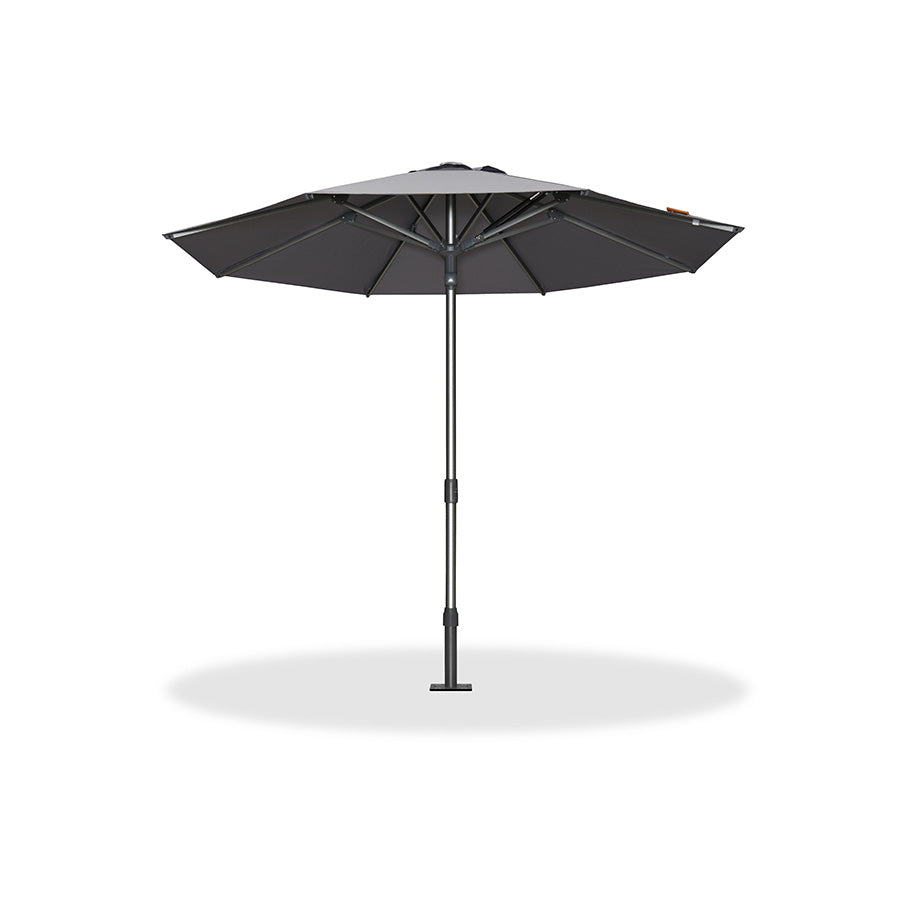 PURPLE LEAF Semi-Auto Extra Large Patio Umbrella Premium Commercial Market Umbrella for Garden, Café and Hotel