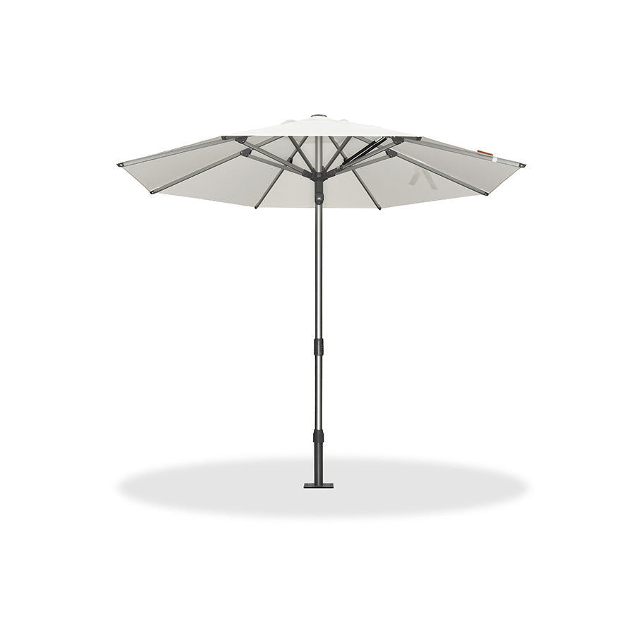 PURPLE LEAF Semi-Auto Extra Large Patio Umbrella Premium Commercial Market Umbrella for Garden, Café and Hotel