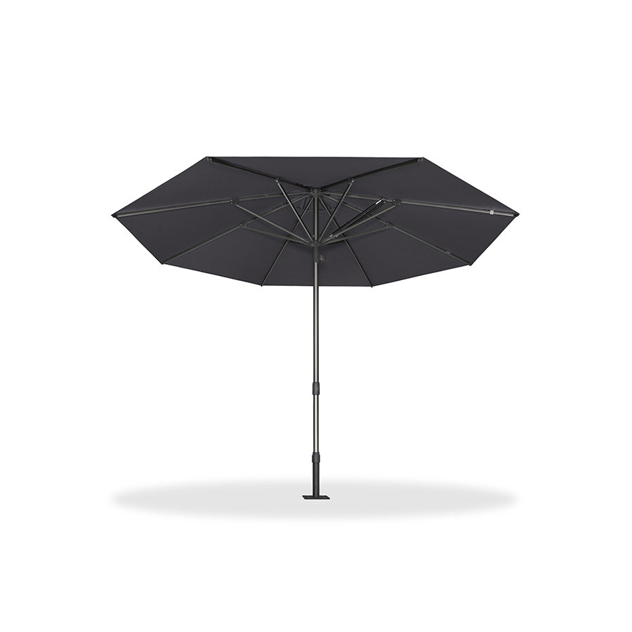 PURPLE LEAF Semi-Auto Extra Large Patio Umbrella Premium Commercial Market Umbrella for Garden, Café and Hotel