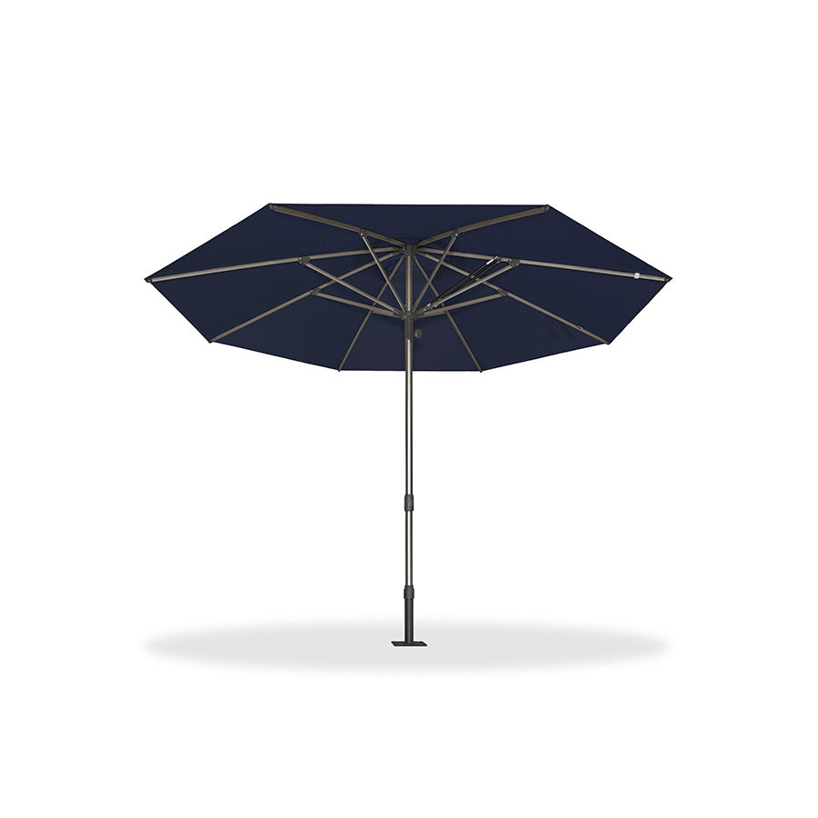 PURPLE LEAF Semi-Auto Extra Large Patio Umbrella Premium Commercial Market Umbrella for Garden, Café and Hotel