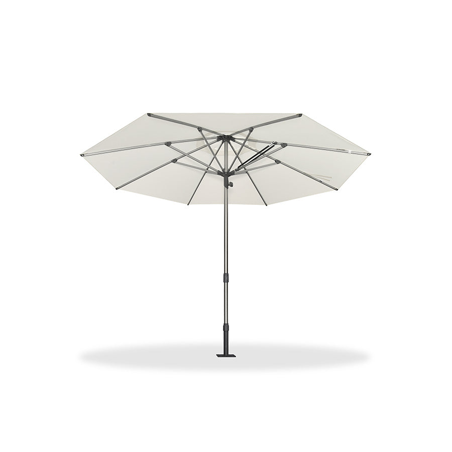 PURPLE LEAF Semi-Auto Extra Large Patio Umbrella Premium Commercial Market Umbrella for Garden, Café and Hotel