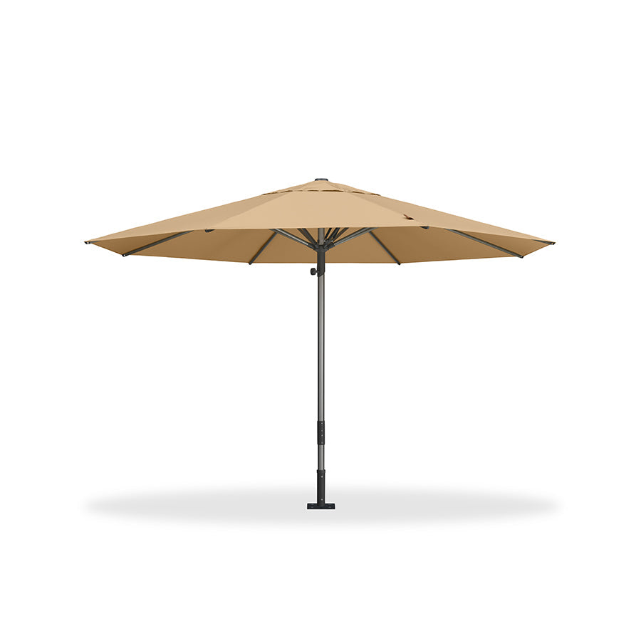PURPLE LEAF Semi-Auto Extra Large Patio Umbrella Premium Commercial Market Umbrella for Garden, Café and Hotel