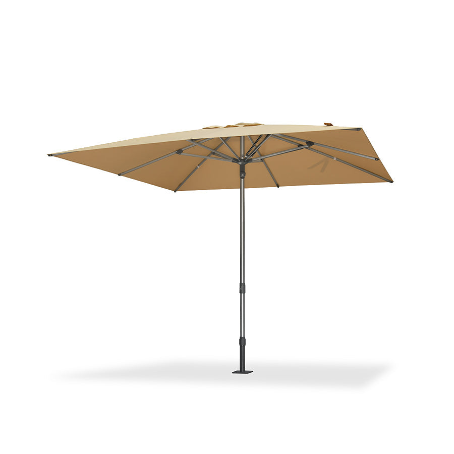PURPLE LEAF Semi-Auto Extra Large Patio Umbrella Premium Commercial Market Umbrella for Garden, Café and Hotel