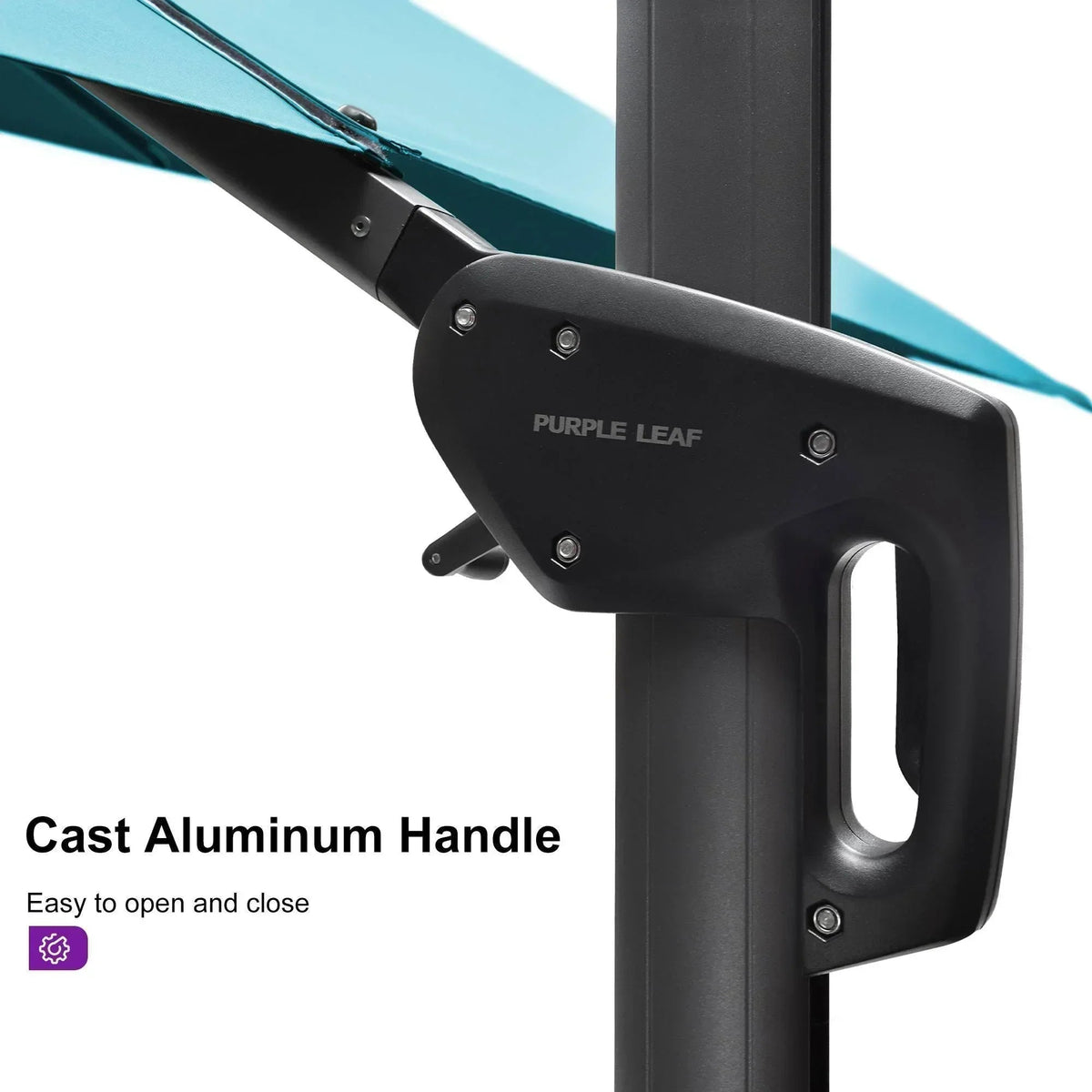 PURPLE LEAF Cantilever Telescopic Outdoor Umbrella for Swimming Pool, Patio, Porch, Garden Umbrellas
