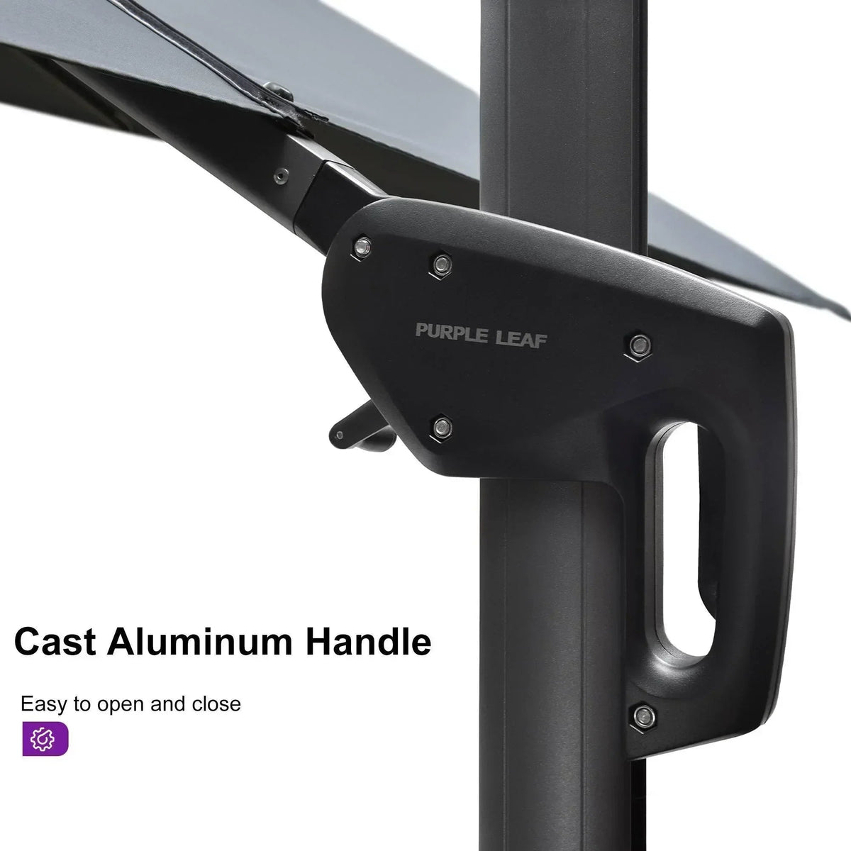 PURPLE LEAF Cantilever Telescopic Outdoor Umbrella for Swimming Pool, Patio, Porch, Garden Umbrellas