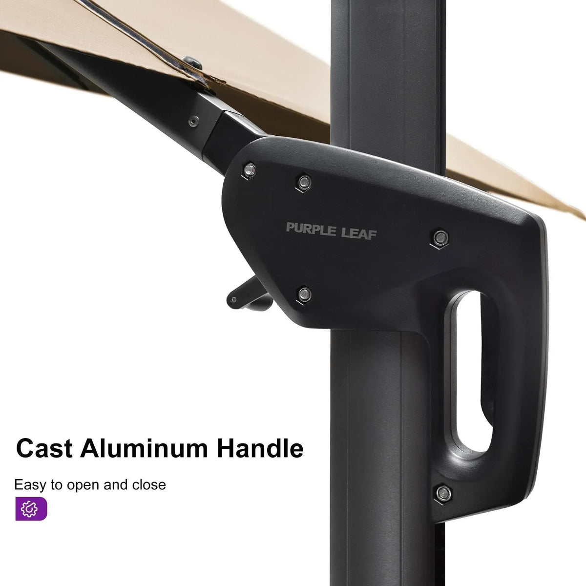 PURPLE LEAF Cantilever Telescopic Outdoor Umbrella for Swimming Pool, Patio, Porch, Garden Umbrellas