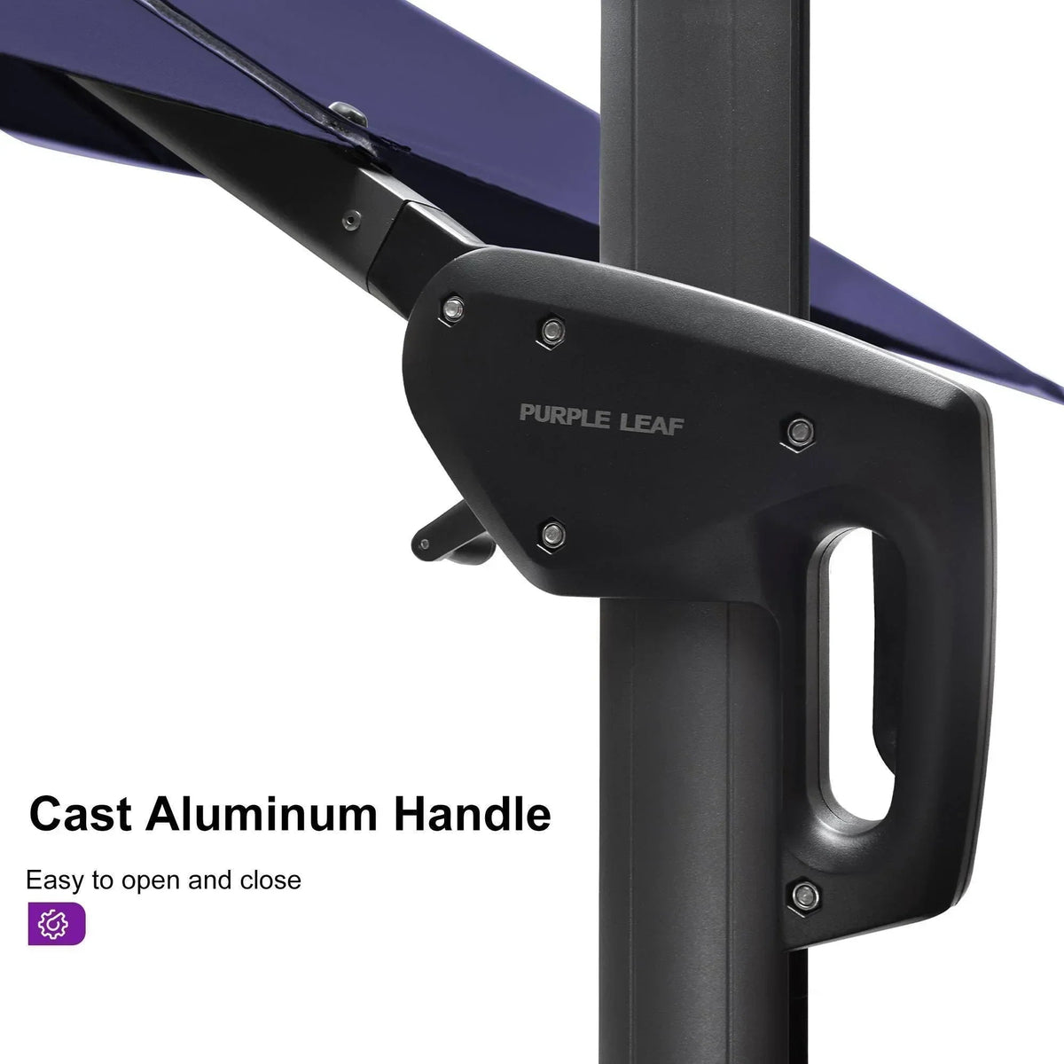 PURPLE LEAF Cantilever Telescopic Outdoor Umbrella for Swimming Pool, Patio, Porch, Garden Umbrellas