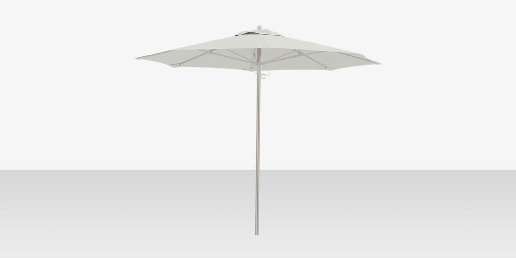 Rio 8' Single Wind Vent Round Umbrella Natural
