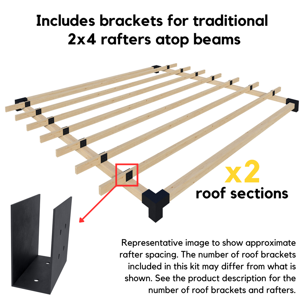 Kit de pergola autoportante 14x10 avec toit