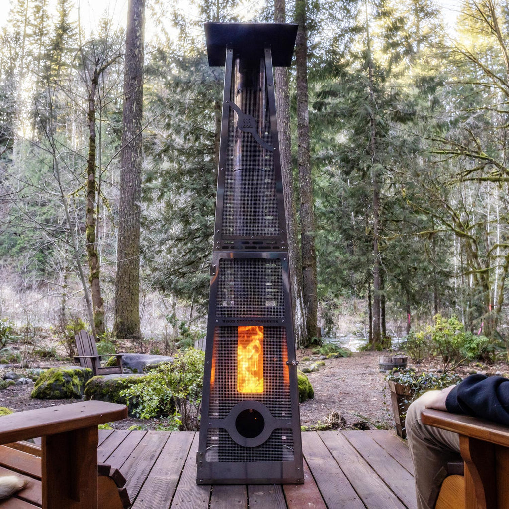 Timber Stoves Big Timber Patio Heater (Stainless) with Elite Safety Cage
