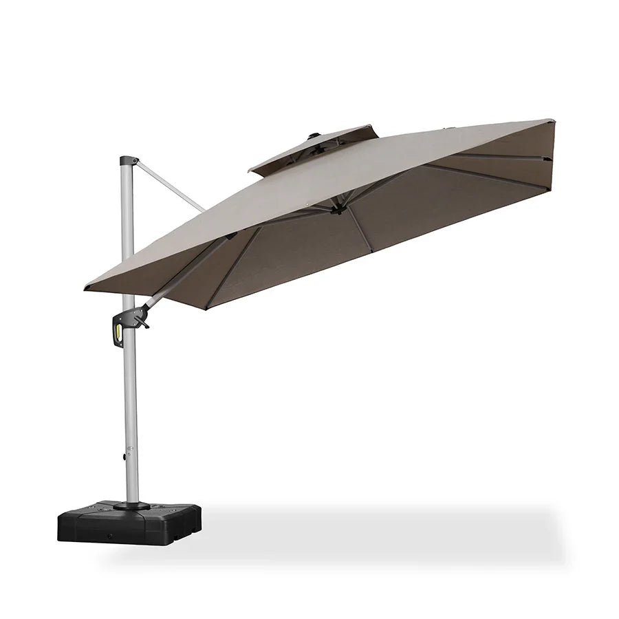 PURPLE LEAF – Parasol de terrasse Premium Classic SUNBRELLA déporté