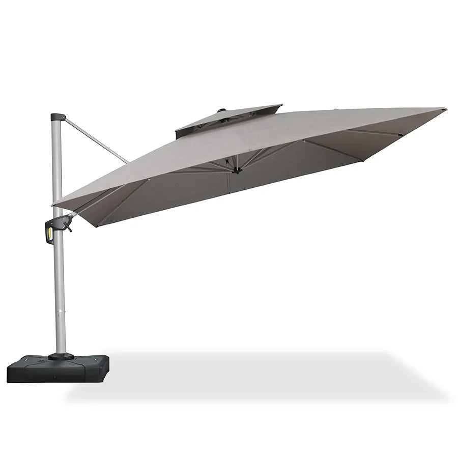 PURPLE LEAF – Parasol de terrasse Premium Classic SUNBRELLA déporté