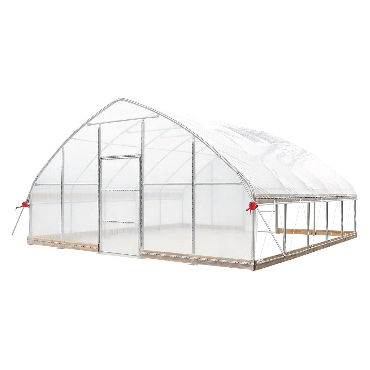 20' x 20' Tunnel Greenhouse Grow Tent w/12 Mil Ripstop Leno Mesh Cover, Cold Frame, Roll-up Windows, Peak Ceiling Roof, TMG-GH2020-V2 (Previously GH2020)