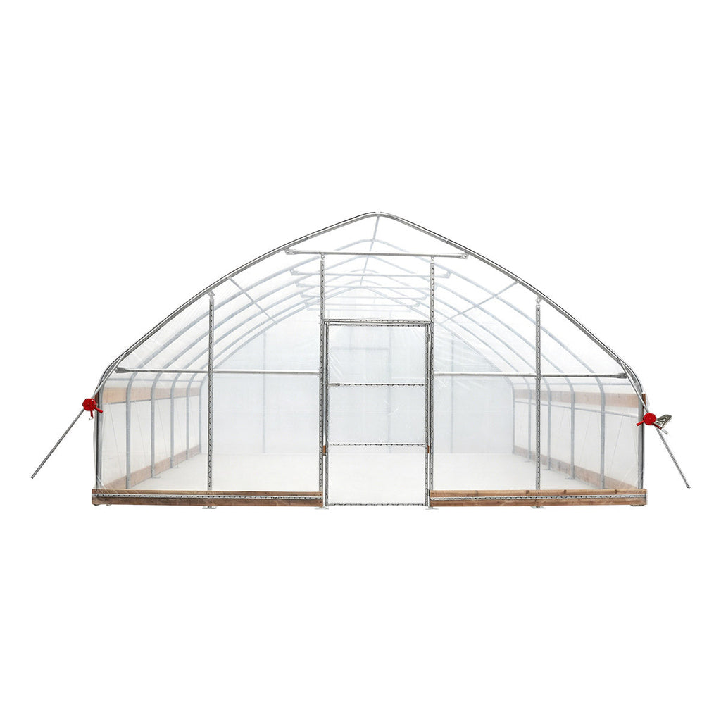 20' x 20' Tunnel Greenhouse Grow Tent w/12 Mil Ripstop Leno Mesh Cover, Cold Frame, Roll-up Windows, Peak Ceiling Roof, TMG-GH2020-V2 (Previously GH2020)