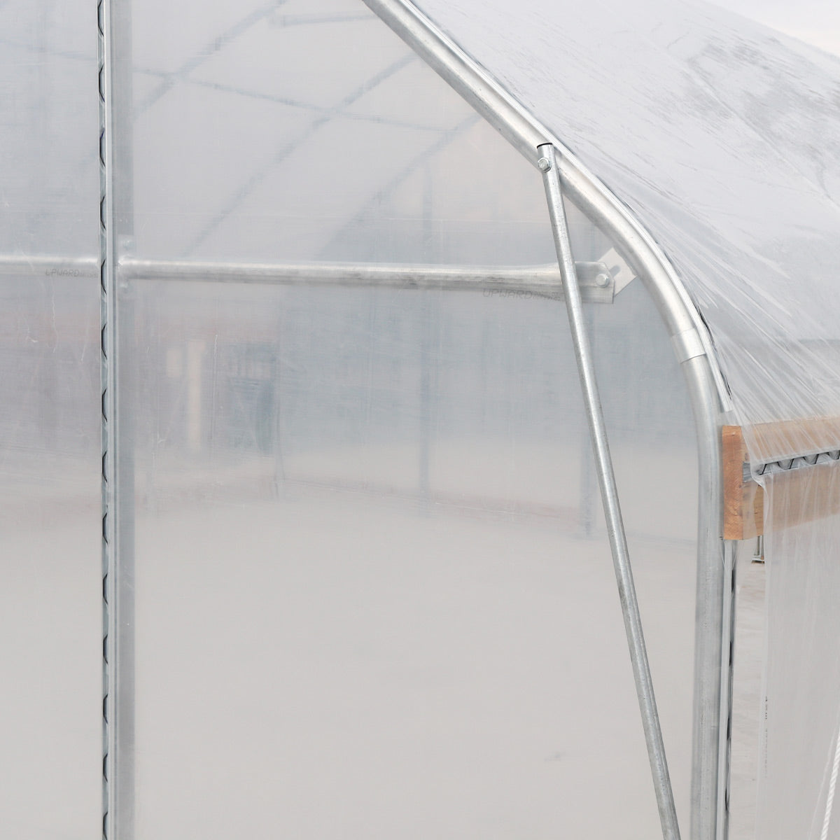 20' x 20' Tunnel Greenhouse Grow Tent w/12 Mil Ripstop Leno Mesh Cover, Cold Frame, Roll-up Windows, Peak Ceiling Roof, TMG-GH2020-V2 (Previously GH2020)