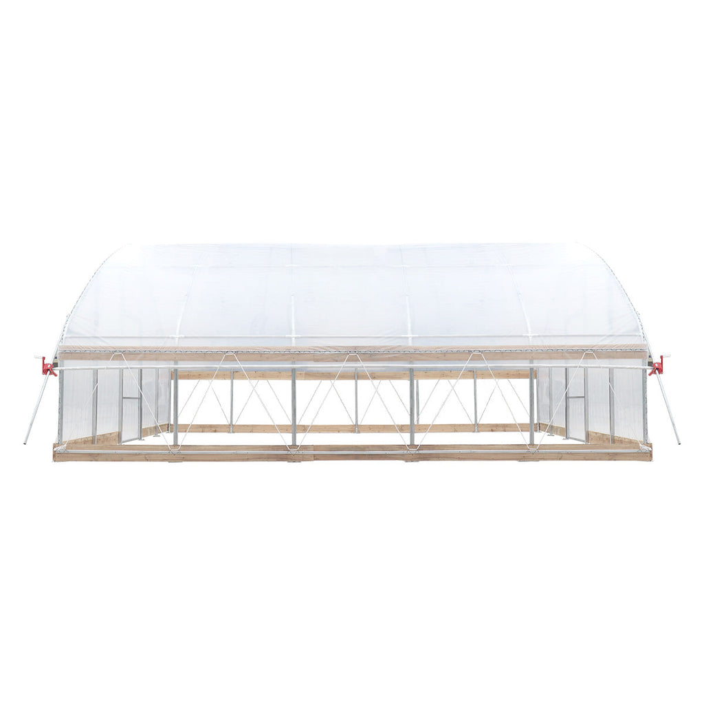 20' x 20' Tunnel Greenhouse Grow Tent w/12 Mil Ripstop Leno Mesh Cover, Cold Frame, Roll-up Windows, Peak Ceiling Roof, TMG-GH2020-V2 (Previously GH2020)