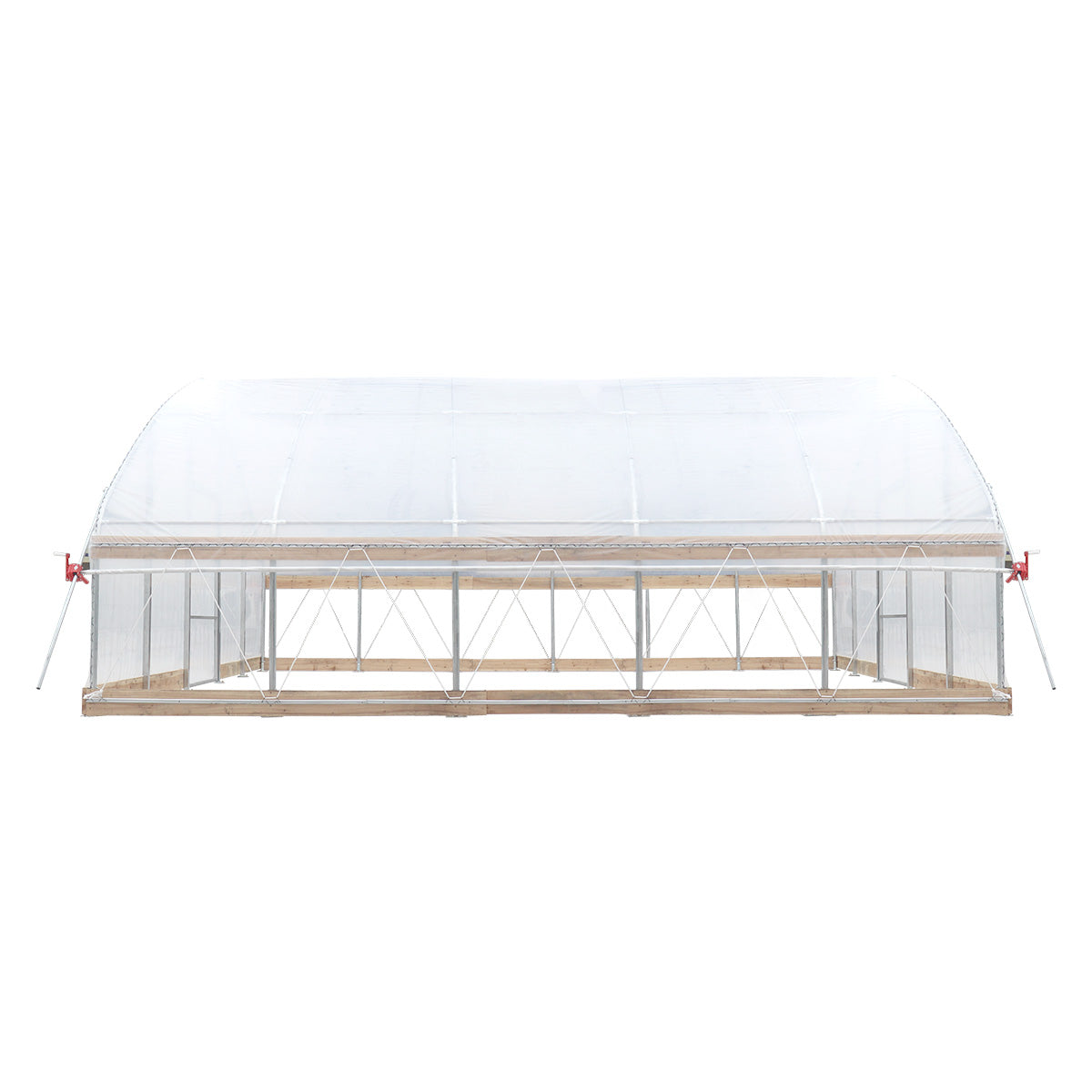 20' x 20' Tunnel Greenhouse Grow Tent w/12 Mil Ripstop Leno Mesh Cover, Cold Frame, Roll-up Windows, Peak Ceiling Roof, TMG-GH2020-V2 (Previously GH2020)