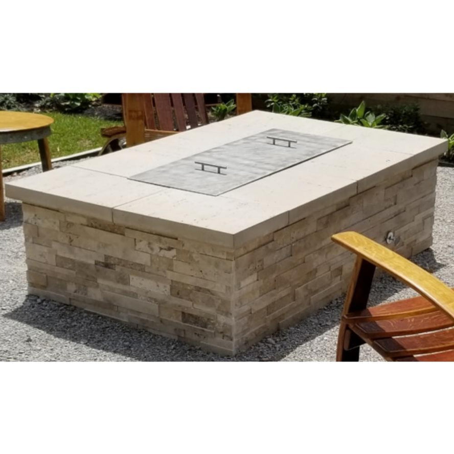 Warming Trends – Kit de brasero rectangulaire 60” x 36” prêt à habiller