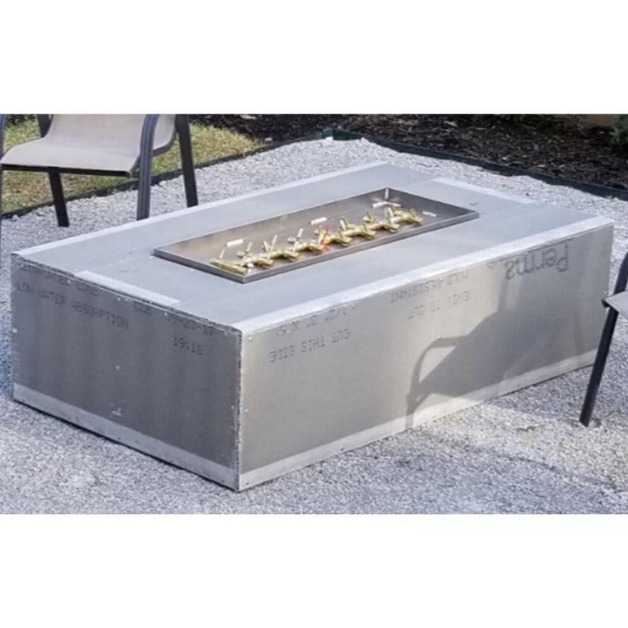 Warming Trends – Kit de brasero rectangulaire 72” x 42” prêt à habiller