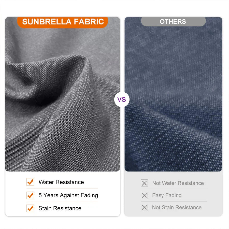 PURPLE LEAF – Parasol de terrasse Premium Classic SUNBRELLA déporté