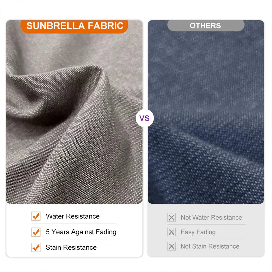 PURPLE LEAF – Parasol de terrasse Premium Classic SUNBRELLA déporté
