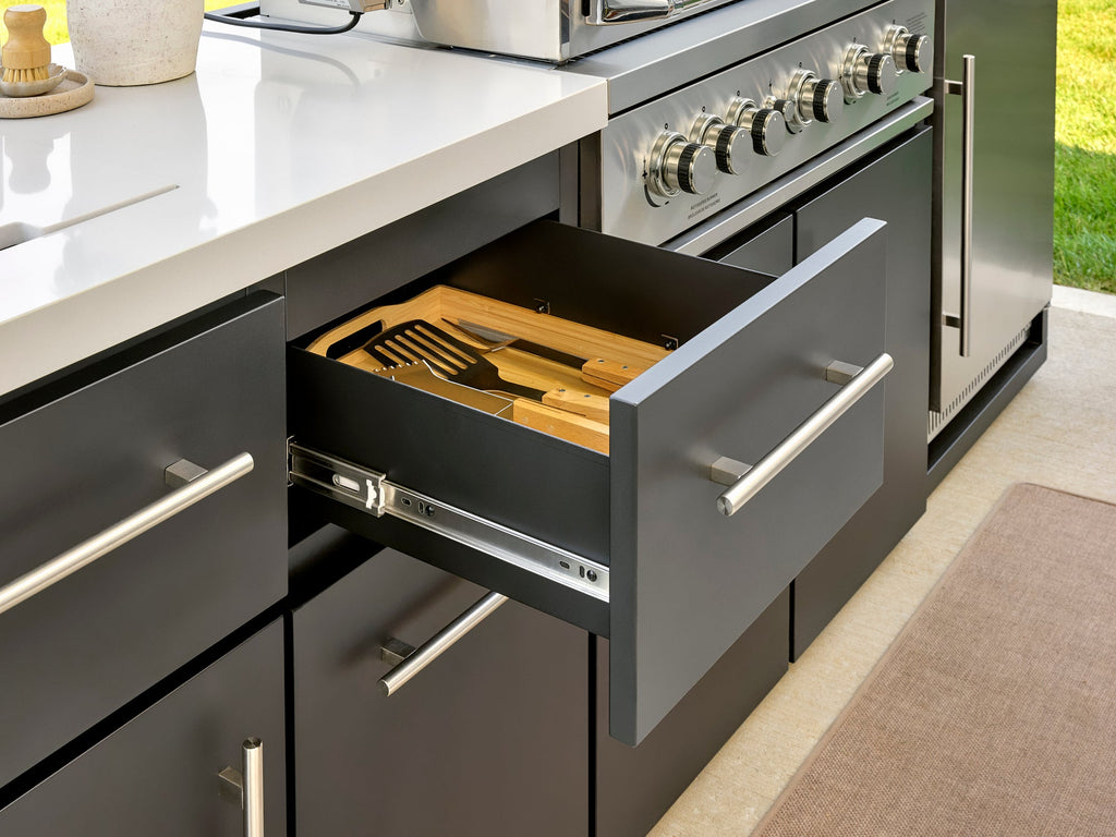 Emory | 12-Foot Outdoor Kitchen Island with Built-In Grill & Pizza Oven