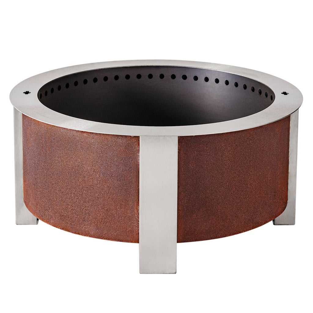 BREEO X Series 30 Smokeless Fire Pit (Patina) with Ash Removal Tool